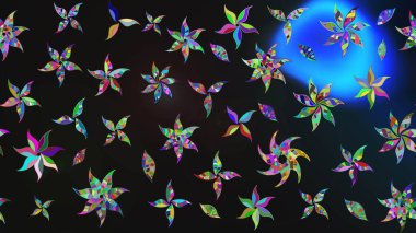 Küçük çaplı çiçeklerdeki basit şirin desenler. Tekstil veya kitap kapakları, imalat, duvar kağıtları, baskı, hediye paketi ve yapıştırma kitabı için çiçek eskizi geçmişi. Raster illüstrasyonu.