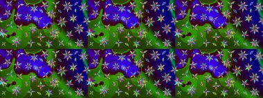 Halk tarzı. Parlak renkli çiçekli ve yeşil yapraklı harika bir çiçek deseni. Moda baskıları için zarif bir şablon. Modern çiçek arkaplanı.