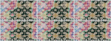 Tatil havası. Raster dikişsiz şirin çiçek deseni. Bahar mevsimi. Nazik romantik baskı.