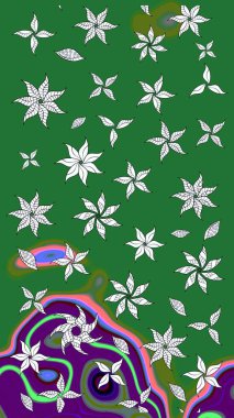 Raster. Güzel suluboya çiçekler, parlak resim ilham verici çiçek desenli eskiz arka plan.