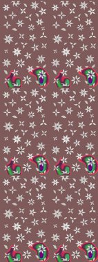 Zentangle soyut çiçekleri. Karalama çiçeği. Raster illüstrasyonu. Güzel kumaş deseni. Renkli Bahar Teması eskiz kalıbı. Düz Çiçek Elementleri Tasarımı.