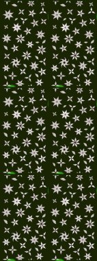 Küçük çiçekteki sevimli çiçek deseni. Gri renkli çiçekler. Raster illüstrasyonu.