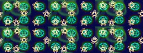 Geleneksel oryantasyon süsü. Klasik klasik klasik arka plan. Klasik Raster yeşili, gri ve mavi ve altın desenli..