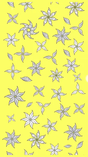 Doğa. Raster deseni. - Sarı çiçekler. Küçük çiçekte güzel bir desen var. Çiçek arkaplan. Çiçek kolajı. Çiçek bileşimi.