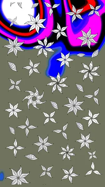 Güzel suluboya yaz çiçekleri deseni..