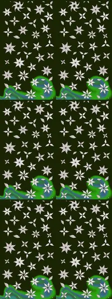 Raster Illustrasyon 'daki Çiçek Deseni' nin son moda çizimi. Güzel kumaş deseni. Renkli Yaz Temalı eskiz kalıbı. Düz Çiçek Elementleri Tasarımı.