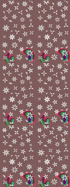 Zentangle soyut çiçekleri. Karalama çiçeği. Raster illüstrasyonu. Güzel kumaş deseni. Renkli Bahar Teması eskiz kalıbı. Düz Çiçek Elementleri Tasarımı.