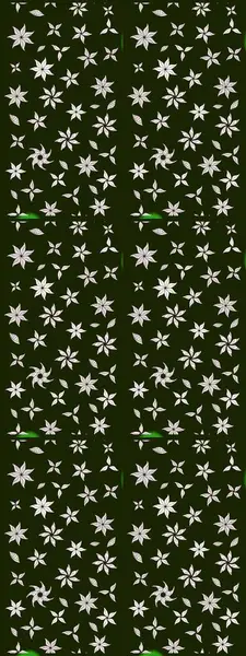 Küçük çiçekteki sevimli çiçek deseni. Gri renkli çiçekler. Raster illüstrasyonu.