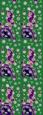 Klasik çiçek desenli. Raster 'ın taze dokusu. Paketleme, tekstil, duvar kâğıdı için çiçek eskizi. Yumuşak pamuk tasarımı. Yumuşak kiremit.