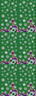 Anti-stres için soyut örnek sayfası. Yeşil renklerde. Raster illüstrasyonu.