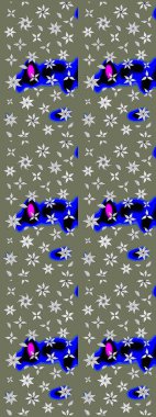 Organik elementler. Suluboya etkisi. Botanik çizim kalıbı. Raster deseni.