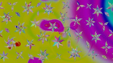 Kumaş, tekstil, duvar kağıdı baskısı için. Tomurcukları çiçek olan sevimli bir çiçek deseni. Eski usul. Raster. Eskiz geçmişi. Raster illüstrasyonu.