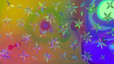 Tony 'nin kumaş kalıbını çiz. Raster illüstrasyonu. Modaya uygun kumaş deseni. Küçük çiçekte sevimli çiçek deseni var..