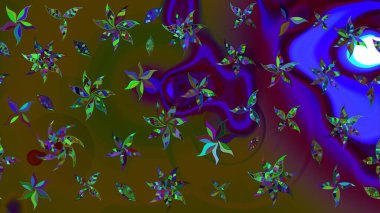 Yumuşak, bahar çiçekli arka plan. Kahverengi renkli çiçekler. Raster çiçek desenli ve çiçekli..