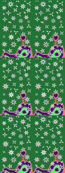 Anti-stres için soyut örnek sayfası. Yeşil renklerde. Raster illüstrasyonu.