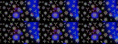 Siyah renkli çiçekler. Renkli Bahar Teması eskiz kalıbı. Sevimli çiçek raster deseni. Düz Çiçek Elementleri Tasarımı.