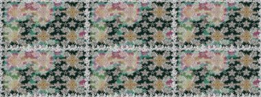 Raster güzel kumaş deseni. Soyut zerafet çiçek arka plan ile seamless modeli.