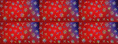 Kırmızı renkte çiçekler. Yumuşak, yaz çiçekli arka plan. Raster çiçek desenli ve çiçekli..