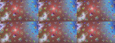 Kahverengi renklerde. Güzel kumaş deseni. Raster illüstrasyonu. Raster illüstrasyonunda çiçek deseni çizimi.