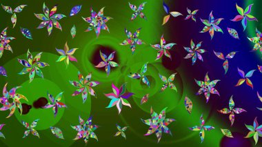 Ultraviyole kumaş deseni. Çizim kalıbı. Organik motif arka planı. Raster illüstrasyonu.