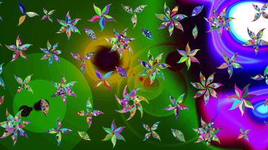 Güzel suluboya yaz çiçekleri deseni..