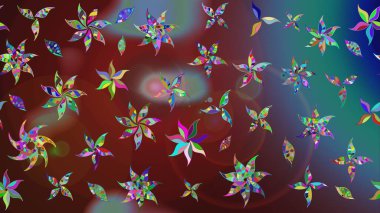 Küçük çiçekteki sevimli çiçek deseni. Güzel kumaş deseni. Güzel karalamalı çiçek desenli çizim. Raster illüstrasyonu.