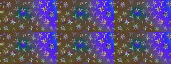 Klasik tropikal doğal elementlerin suluboya seti. Raster illüstrasyonu. Egzotik çiçekler, botanik parlak klasik kahverengi renkler.