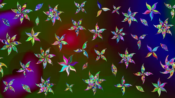 Çiçek izi. Suluboya çizim kalıbı. Suluboya tarzında kahverengi renkte çiçekler.