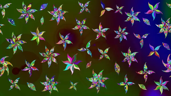 Raster illüstrasyonu. El çizimi. Çiçekler, dallar, bitkiler ve çiçekler. Güzel kumaş deseni.