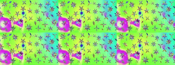 Düz Çiçek Elementleri Tasarımı. Renkli Bahar Teması eskiz kalıbı. Yeşil renkte zarif çiçek buketi suluboya. Raster illüstrasyonu.