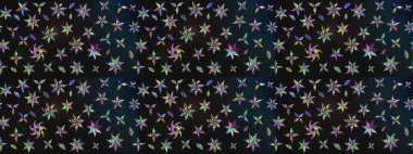 Raster düz çiçek çizim deseni. Hediye ambalaj kağıdı, tebrik kartları, posterler ve pankart tasarımı. Gri renkli çiçekler.