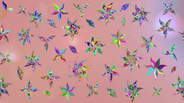 Nazik, sevimli çiçek arkaplanı. Çiçekli karalama şeklinde Raster çiçek deseni. Tarafsız renklerde çiçekler.