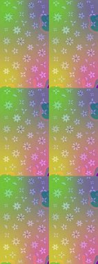 Küçük çiçekli basit bir çiçek çizimi. Tarafsız renklerde şirin çiçekler. Moda baskısı, albüm, ambalaj kağıdı ve duvar kağıdı için zarif dekoratif süslemeler. Raster illüstrasyonu.