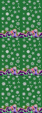 Çiçekli çiçek deseni, suluboya. Raster deseni. Küçük çiçekte güzel bir çiçek deseni..