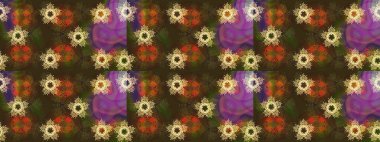 Yüzey için tekrarlanan doku, ambalaj kağıdı, kahverengi, mor ve gri renkte kar tanesi. Kış kar taneleri, raster arka plan.