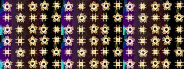 Kar taneleri deseni. Arkaplanda soyut kar taneleri olan düz tasarım. Raster illüstrasyonu. Kar tanesi süsleme deseni. Kar taneleri arkaplanı.