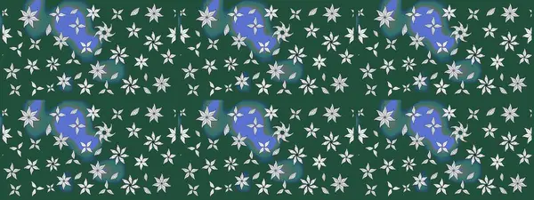 Nakış desenli çiçek deseni. Parmak izi, kumaş, duvar kâğıdı, tekstil için raster dokusu. Renkli grunge, yakut yeşil çiçeklerle soyut arkaplanı zenginleştirir.
