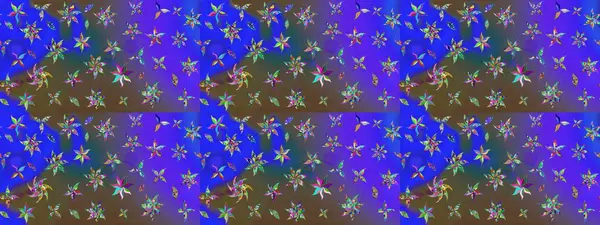 Çiçekli çiçek deseni, suluboya. Raster deseni. Süslü kumaş deseni.