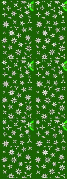 Çiçekli çizim şekli. Yeşil renkli çiçekler. Renkli Bahar Teması eskiz kalıbı. Düz Çiçek Elementleri Tasarımı.