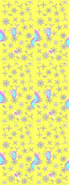 Gömlek, arka plan modelini çiz. Tropik çiçekler. Sarı renkte çiçekler.