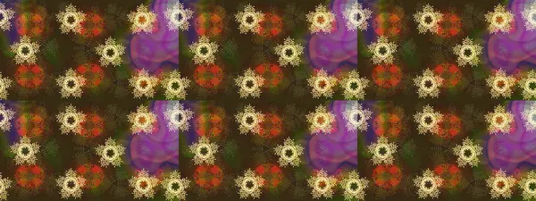 Yüzey için tekrarlanan doku, ambalaj kağıdı, kahverengi, mor ve gri renkte kar tanesi. Kış kar taneleri, raster arka plan.