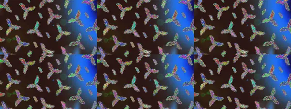 Son moda kar taneleri ve elementler onun kartlarını gösteriyor. Retro tarzı, kış elementleri. Modern soyut tasarım posteri, kapak, kahverengi, mavi ve gri renkli kart tasarımı. Kar taneleri tasarımı.