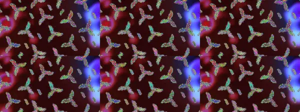 Raster Noel soyut renkli arka plan ve düşen kar tanesi. Raster illüstrasyonu. Kar tanesi arkaplanı.