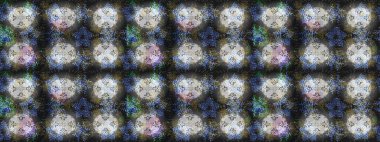 Raster illüstrasyonu. Kar taneleri deseni. Kar tanesi rengarenk desen. Raster kar taneleri arka planda. Soyut kar taneleri arkaplanda izole edilmiş düz tasarım.