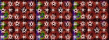 Renkli elementlerle Raster ilginç desen