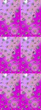 Renkli Bahar Teması eskiz kalıbı. Tarafsız renklerde çiçekler. Düz Çiçek Elementleri Tasarımı. Raster illüstrasyonunda çiçek deseni çizimi.