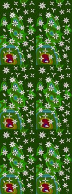 Düğün davetiyeleri için çiçek deseni, tebrik kartları, hatıra defteri, baskı, hediye paketi, imalat. Sulu boya tarzında yeşil çiçekli zarif eskiz deseni, tasarım elementleri. Düzenlenebilir.