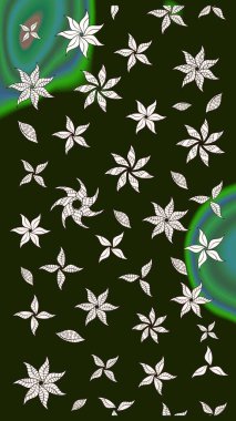 Suluboya çizim kalıbı. Dekorasyon ve tasarım için güzel bir desen. Moda baskısı. Çiçeğin suluboya çizimlerinin mükemmel deseni. Eski model. Raster illüstrasyonu.