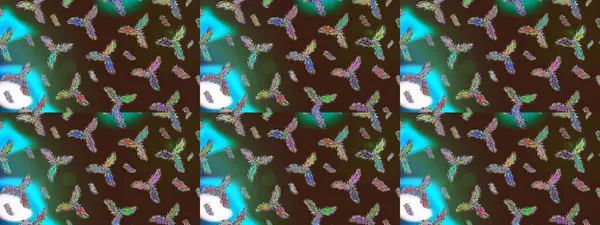 Meteoroloji buz koleksiyonu. Raster. Kar Tanesi raster simgesi arka plan kahverengi, yeşil ve mavi. Xmas Frost kar taneleri izole edilmiş siluet sembolü. Kış Noel 'i Kar bembeyaz kristal element.