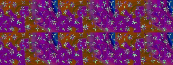 Düz Çiçek Elementleri Tasarımı. Mor renkli çiçekler. Renkli Bahar Teması eskiz kalıbı. Raster illüstrasyonunda çiçek deseni çizimi.